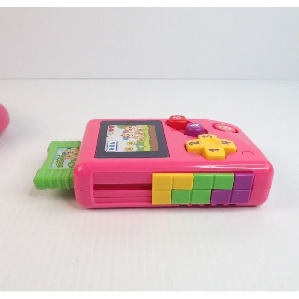 LeapFrog 2 in 1 LeapTop Touch & Laugh & Learn Pink LIL' GAMER Lot of 2 Toys